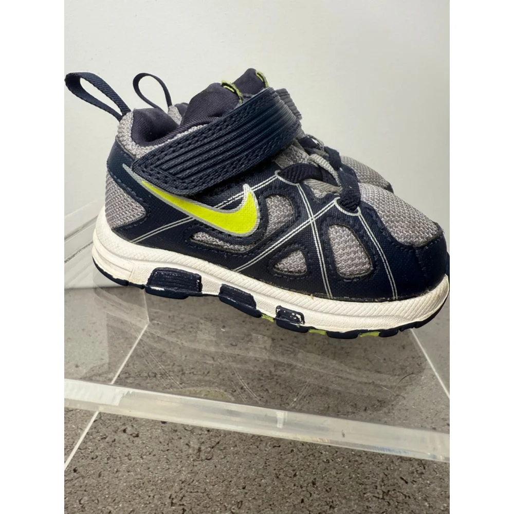 Kids' Nike T-Run 3 Alt Sneakers Navy/Gray Size 4C